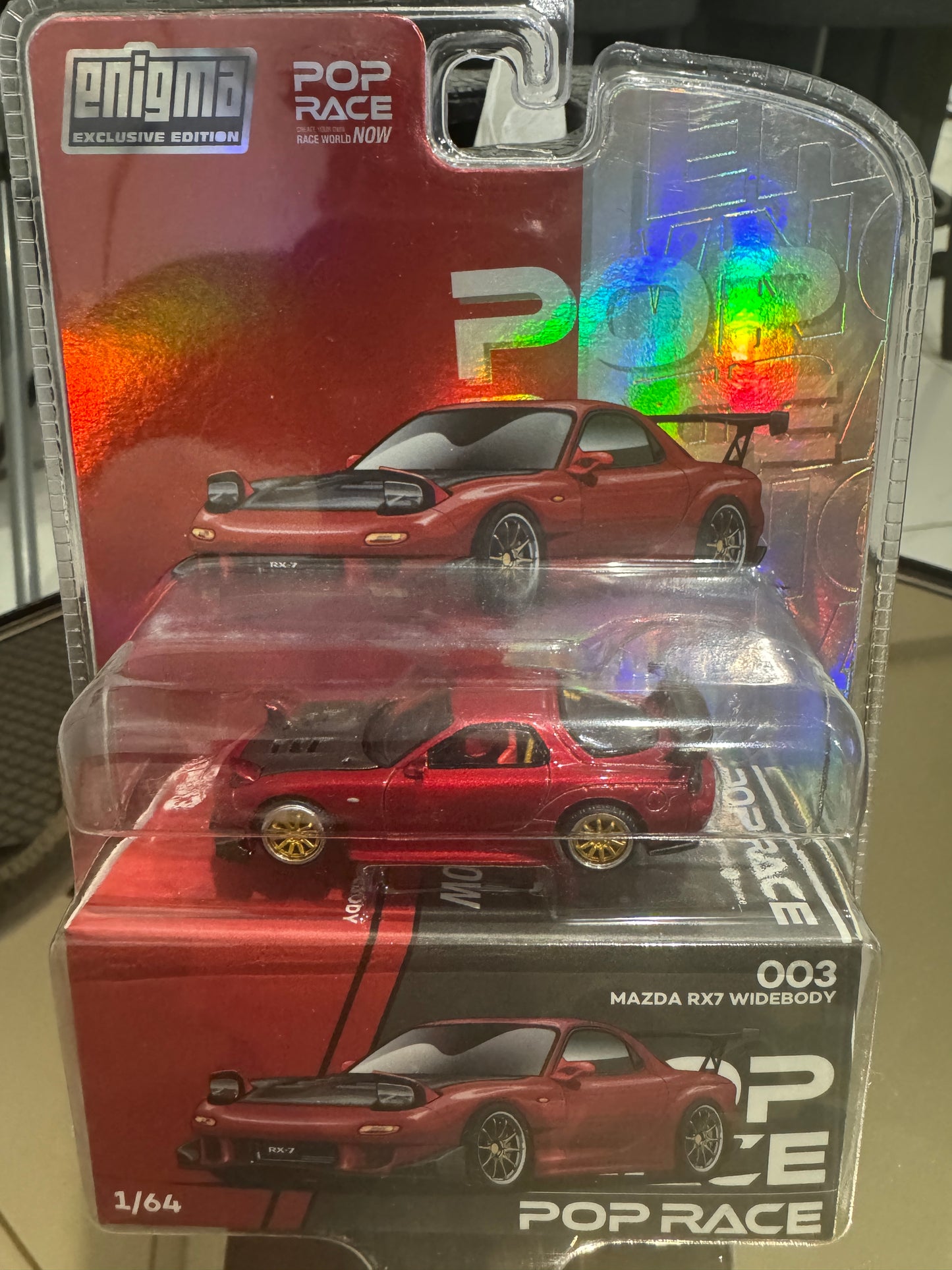 PopRace Mazda RX7 Red CHASE