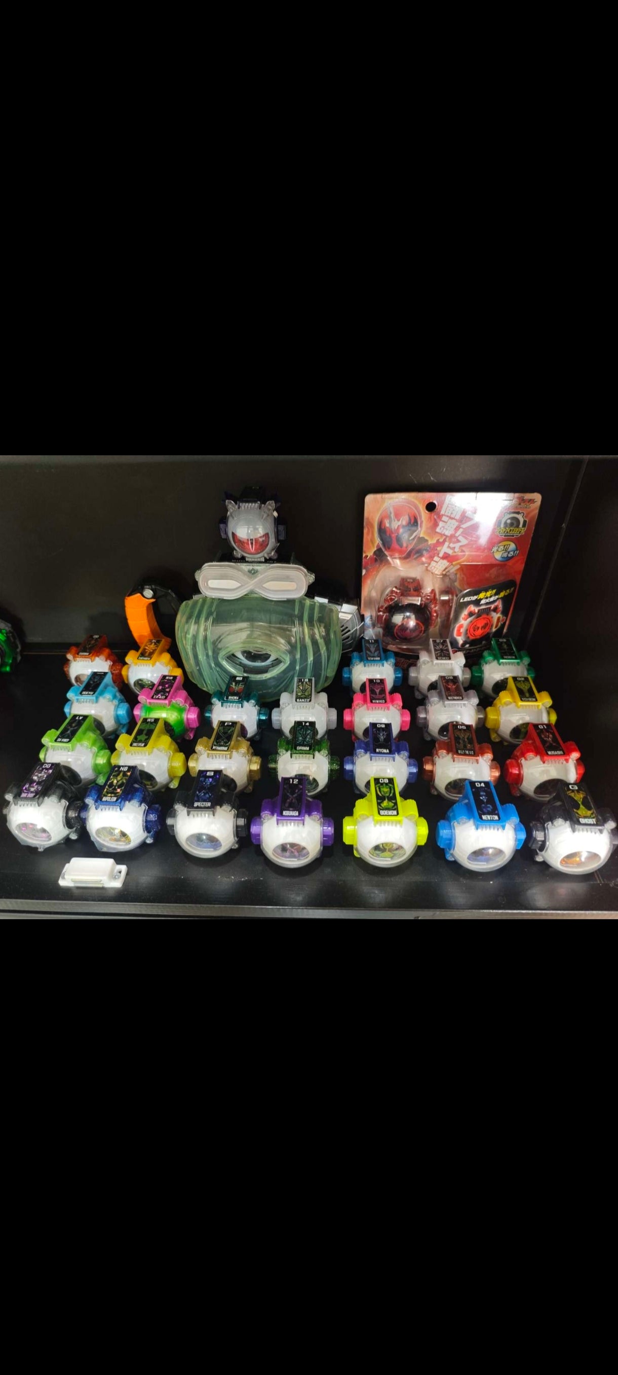 Kamen Rider Ghost DX Complete System Set｜Driver  with Belt+ Eyecon 1–15 (Missing #13) + Mugen + Toucon Boost