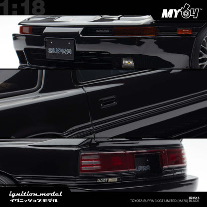 [Ignition Model] 1:18 Toyota Supra 3.0GT Limited (MA70) - Black