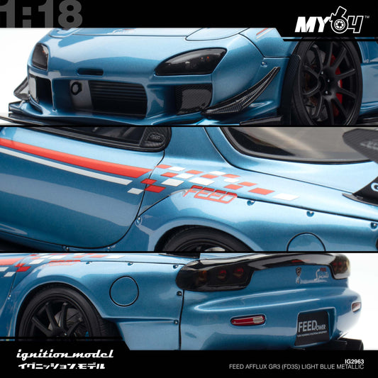 [Ignition Model] FEED Afflux GR3 (FD3S) - Light Blue Metallic