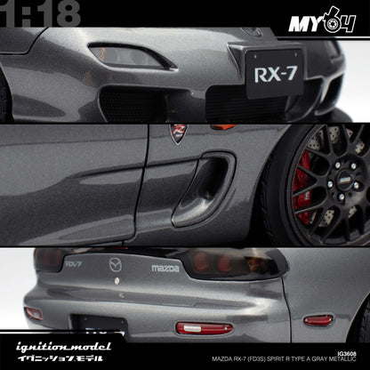 [Ignition Model] 1:18 Mazda RX-7 (FD3S) Spirit R Type A - Gray Metallic