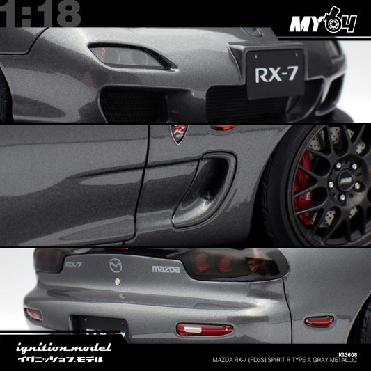 [Ignition Model] 1:18 Mazda RX-7 (FD3S) Spirit R Type A - Gray Metallic