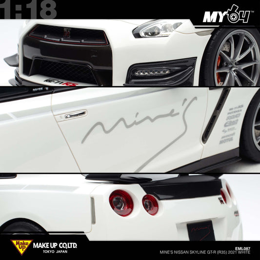 [Make Up] Mine's Nissan Skyline GT-R (R35) 2021 - White