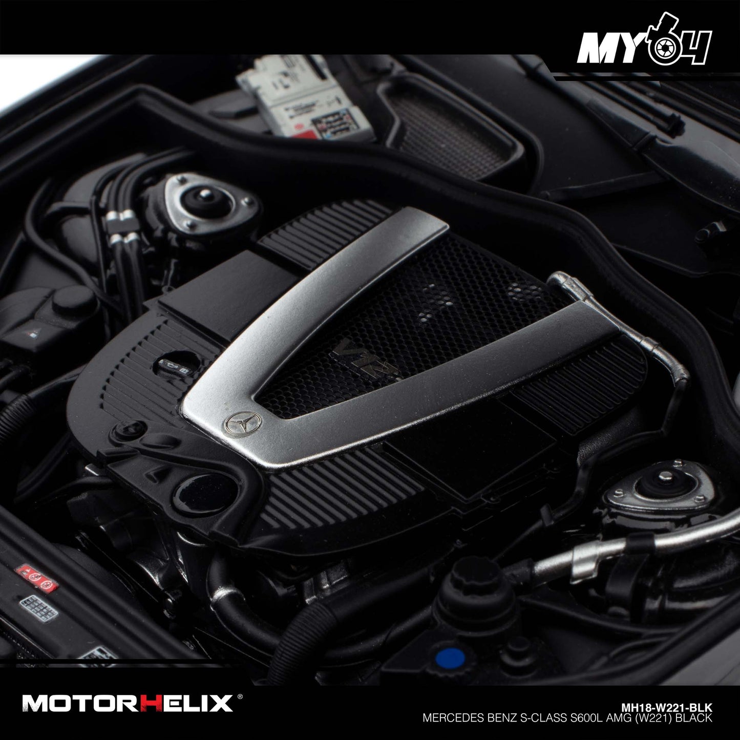 [Motorhelix] Mercedes Benz S-Class S600L AMG (W221) - Black