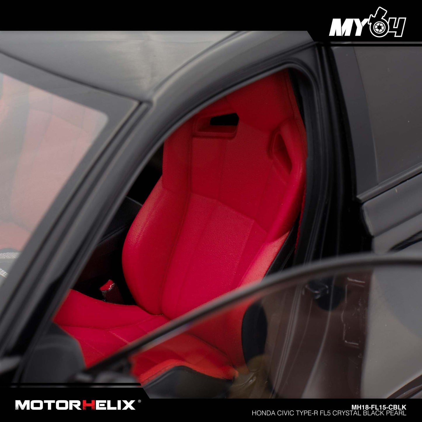 [Motorhelix] 1:18 Honda Civic Type-R FL5 - Crystal Black Pearl