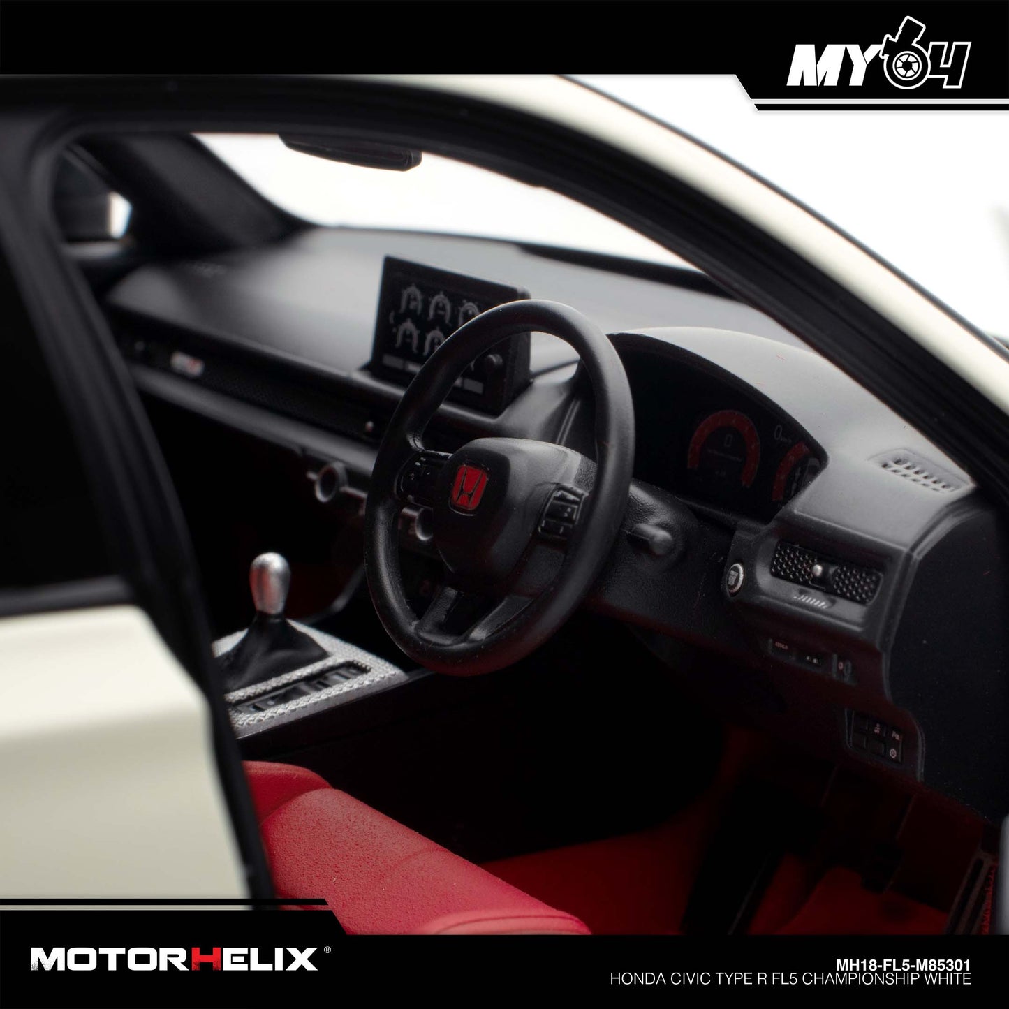 [Motorhelix] 1:18 Honda Civic Type R FL5 - Championship White