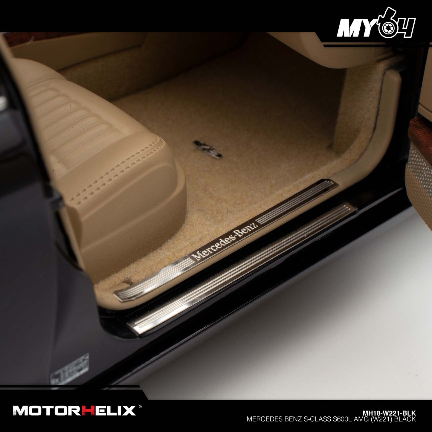 [Motorhelix] Mercedes Benz S-Class S600L AMG (W221) - Black