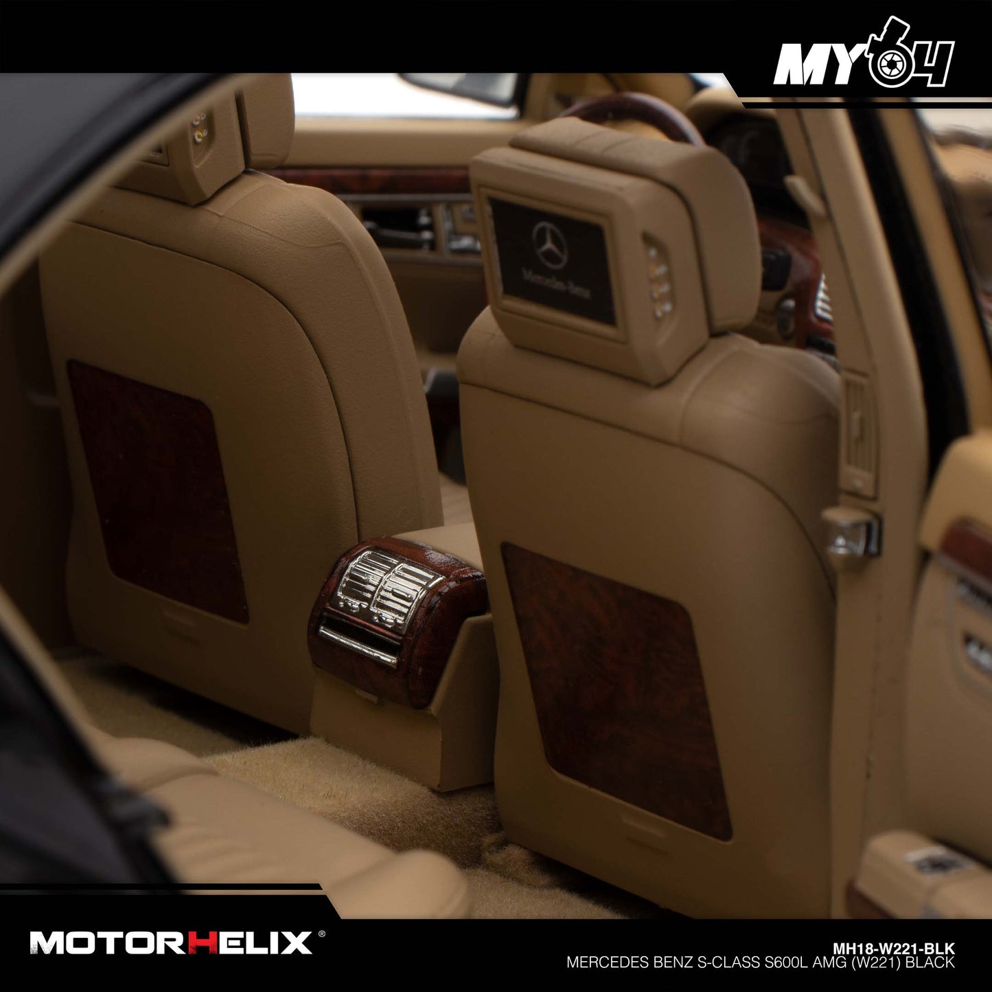 [Motorhelix] Mercedes Benz S-Class S600L AMG (W221) - Black