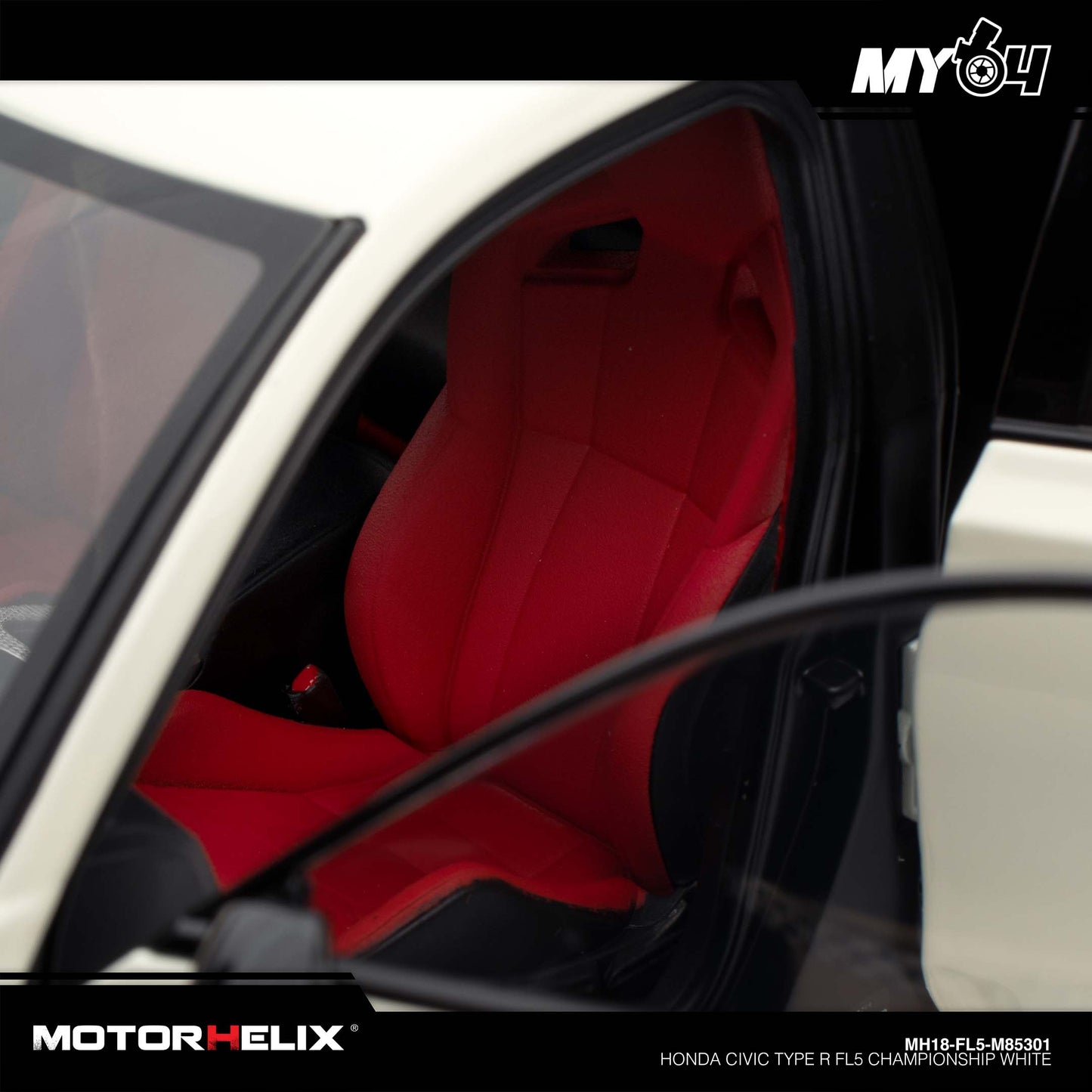 [Motorhelix] 1:18 Honda Civic Type R FL5 - Championship White