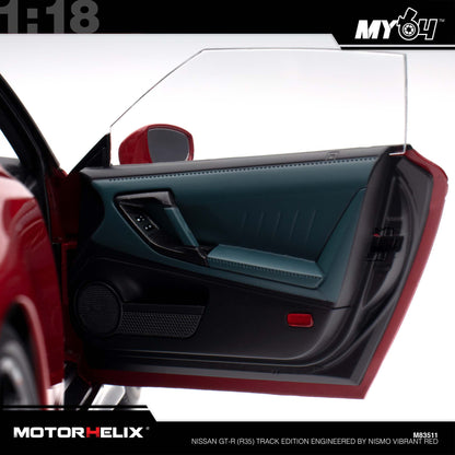 [Motorhelix] 1:18 Nissan GT-R (R35) Track Edition Engineered By NISMO - Vibrant Red