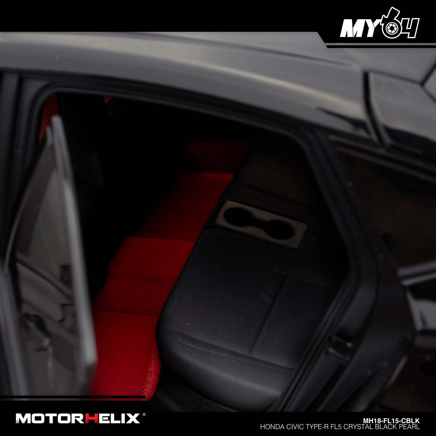 [Motorhelix] 1:18 Honda Civic Type-R FL5 - Crystal Black Pearl