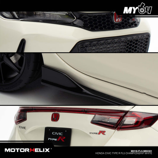 [Motorhelix] 1:18 Honda Civic Type R FL5 - Championship White