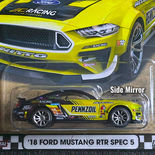 Hot Wheels Ford Mustang RTR Spec 5 2018 Formula Drift Premium Card 2022 Boulevard Ford Mustang RTR Spec 5 Collection Series Drift Car Mustang Muscles Car Diecast Kereta Mustang RTR Drift Car Mustang Hotwheels