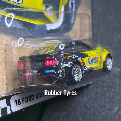 Hot Wheels Ford Mustang RTR Spec 5 2018 Formula Drift Premium Card 2022 Boulevard Ford Mustang RTR Spec 5 Collection Series Drift Car Mustang Muscles Car Diecast Kereta Mustang RTR Drift Car Mustang Hotwheels