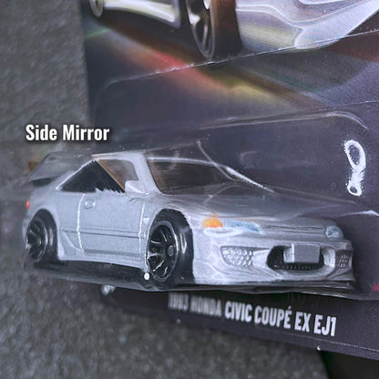 Hot Wheels Honda Civic Coupe EX EJ1 1993 Fast & Furious Silver Series Hotwheels The Fast & The Furious Honda Civic Coupe Black Ej1 EX Hotwheel F&F 2026 Set Diecast Model Car.