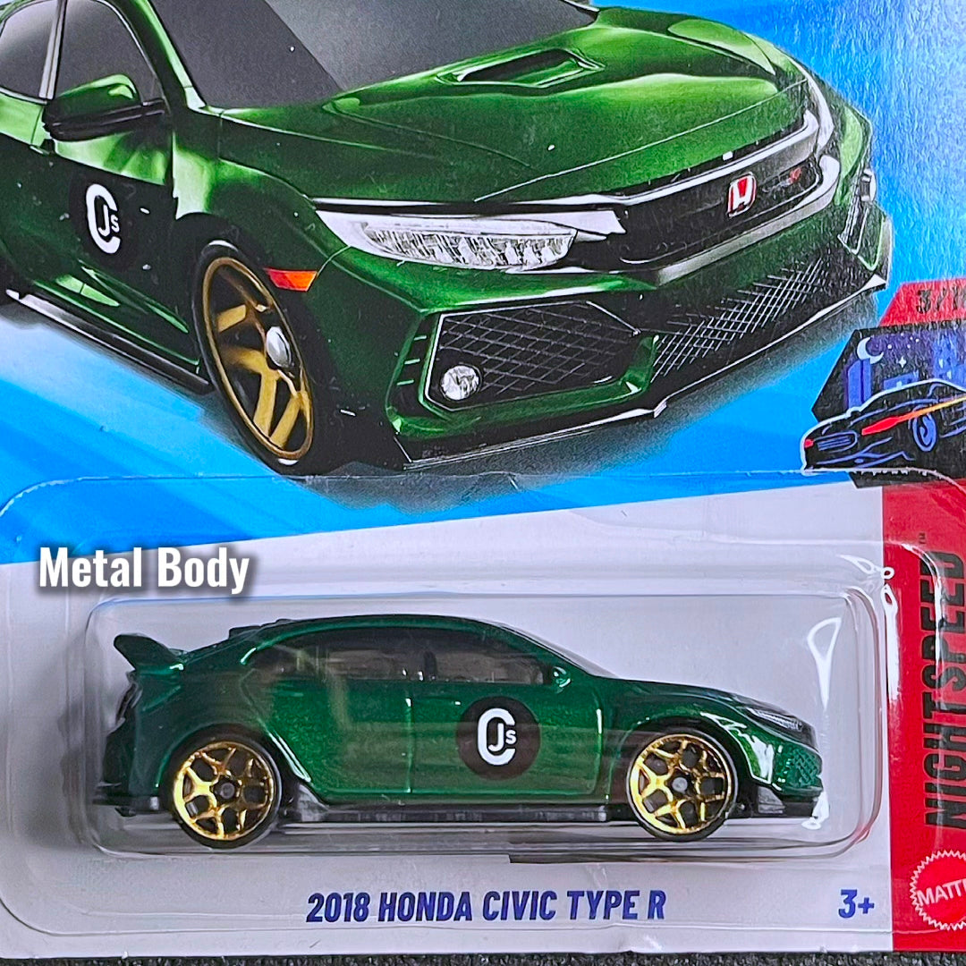 Hot Wheels Honda Civic Type R FK8 US Card Hotwheels JDM Fk8 Civic Type R Dark Green Hot Wheels Honda Type R Civic Hijau Hotwheel Civic Green 2026 New Hot Wheel Civic