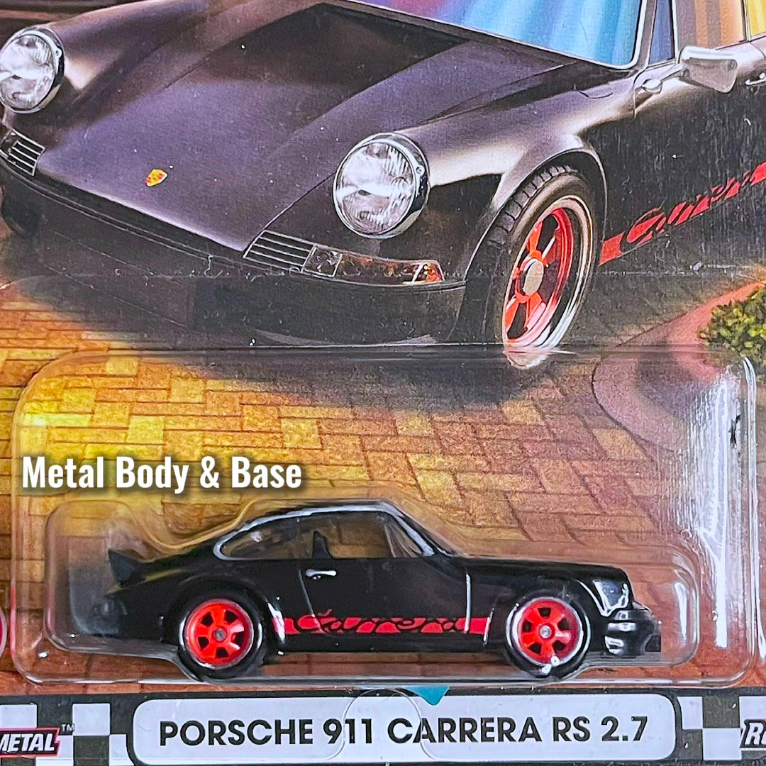 Hot Wheels Porsche 911 Carrera RS 2.7 Black & Red Boulevard 2025 Premium Car Culture Hotwheels Porsche 911 RS 2.7 Carrera Black Porsche 911 Gt3 Rs Hitam Porsche Diecast Hotwheel 2025 Premium Boulevard Porsche