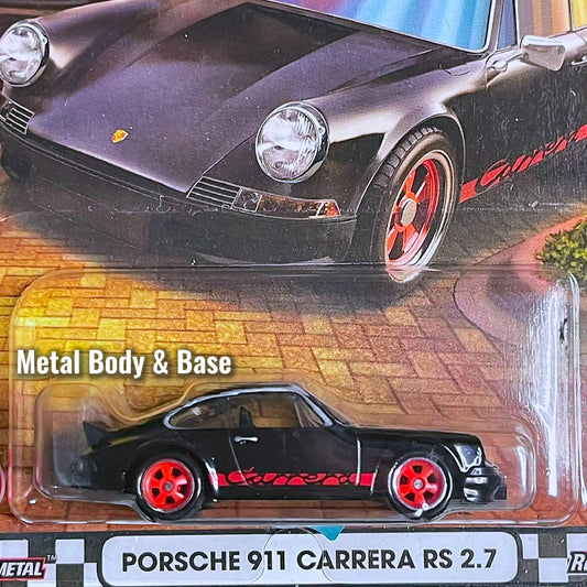 Hot Wheels Porsche 911 Carrera RS 2.7 Black & Red Boulevard 2025 Premium Car Culture Hotwheels Porsche 911 RS 2.7 Carrera Black Porsche 911 Gt3 Rs Hitam Porsche Diecast Hotwheel 2025 Premium Boulevard Porsche