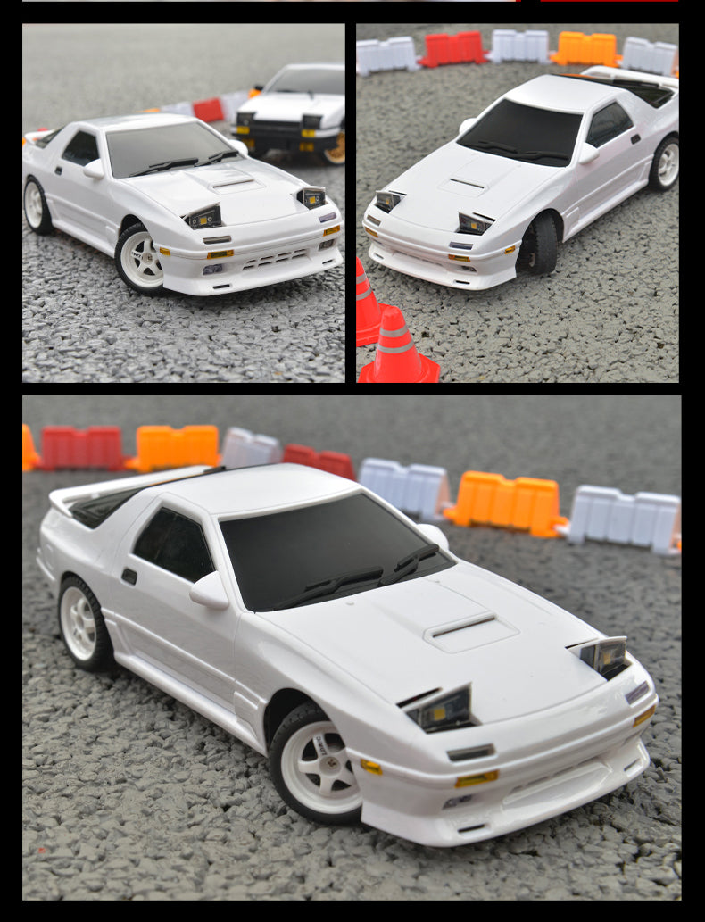 [LDRC] Remote-Controlled Car - Mazda RX-7 (FC) White - Toy Space Diecast Online Store Singapore