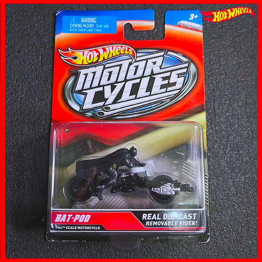Hot Wheels Bat Pod Motorbike with Figure Batman Motor 2013 Motorcycles Collection Series Bat Pod with Bat Man Removeable Diecast Hot Wheels Batman Motorbike Batpod Diecast Hotwheels Bat Man Collections batmobile