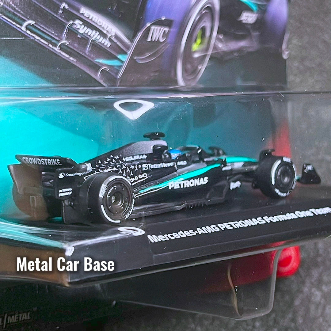 Hot Wheels F1 Mercedes AMG Petronas Formula One Team #63 with George Russell 2025 F1 Mercedes Car Hotwheels Mercedes Benz F1 Petronas AMG F1 Vehicle No.63 Mercedes AMG F1 Car Hotwheel F1 Mercedes Formula 1 Mercedes Hot wheel 44 Lewis Hamilton F1