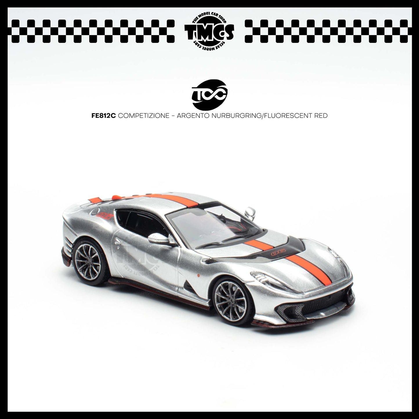 [Thrill Of Collector] FE812C Competizione - Argento Nurburgring/Fluorescent Red
