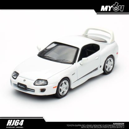 [Hobby Japan] Toyota Supra RZ (JZA80) Genuine Customized Version with Active Spoiler Parts - Super White II