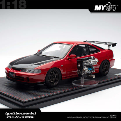 [Ignition Model] 1:18 Honda Integra (DC2) Type R - Red With B18C Engine