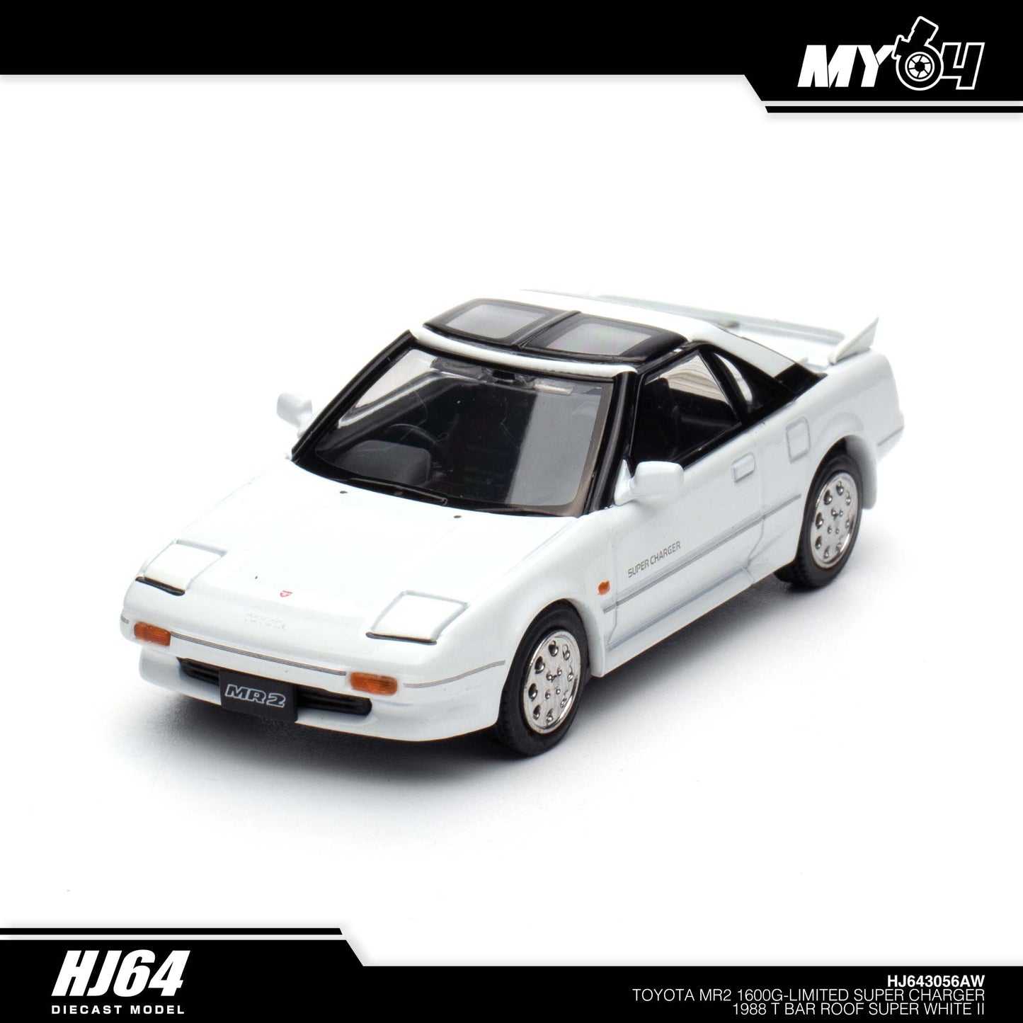 [Hobby Japan] Toyota MR2 1600G - Limited Super Charger 1988 T Bar Roof - Super White II