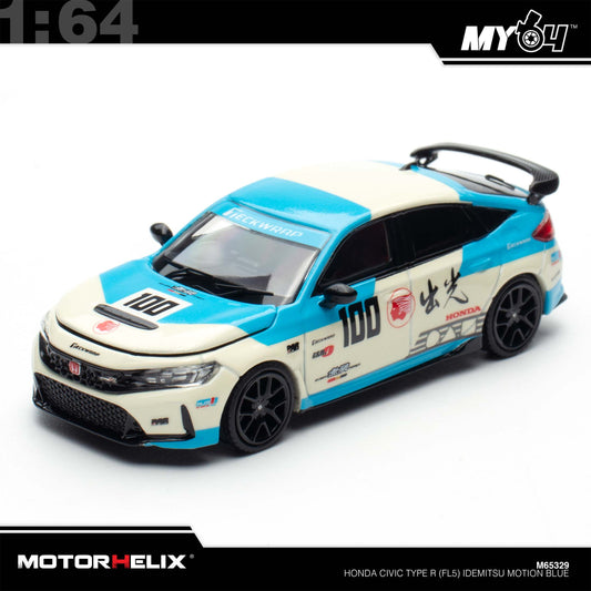 [Motorhelix] 1:64 Honda Civic Type R (FL5) Idemitsu - Motion Blue