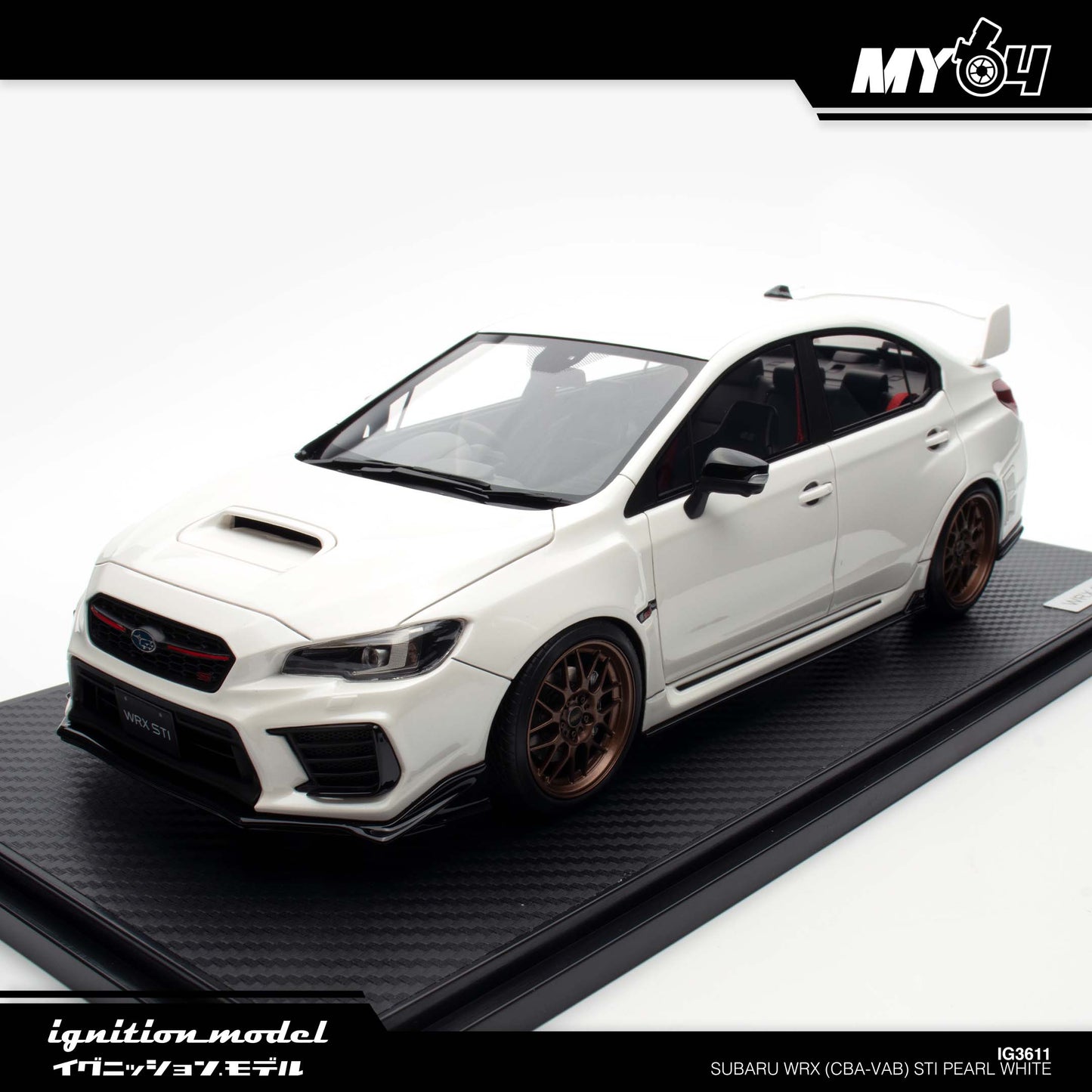 [Ignition Model] 1:18 Subaru WRX (CBA-VAB) STI - Pearl White