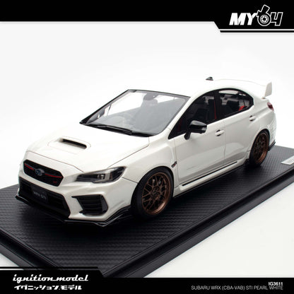 [Ignition Model] 1:18 Subaru WRX (CBA-VAB) STI - Pearl White