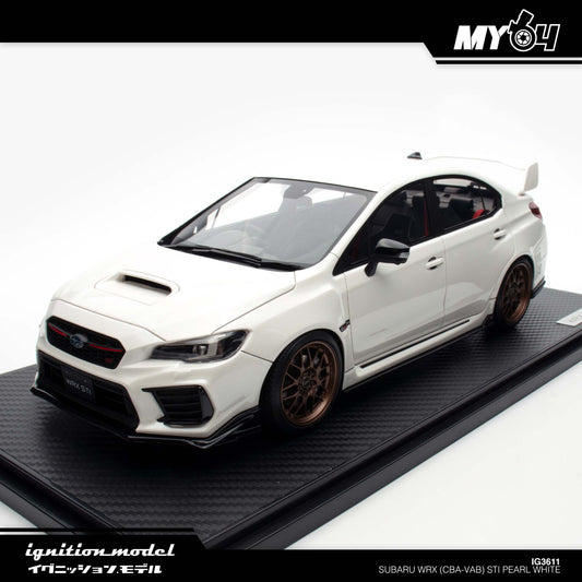 [Ignition Model] 1:18 Subaru WRX (CBA-VAB) STI - Pearl White