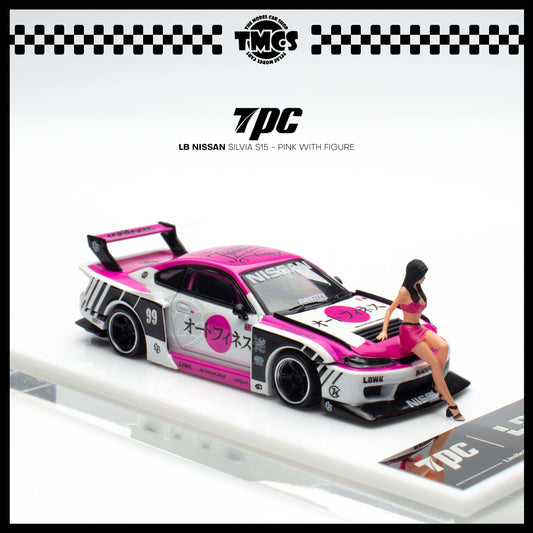 (UNSEAL UNIT) [TPC] 1:64 LB Nissan Silvia S15 - Pink with Figure