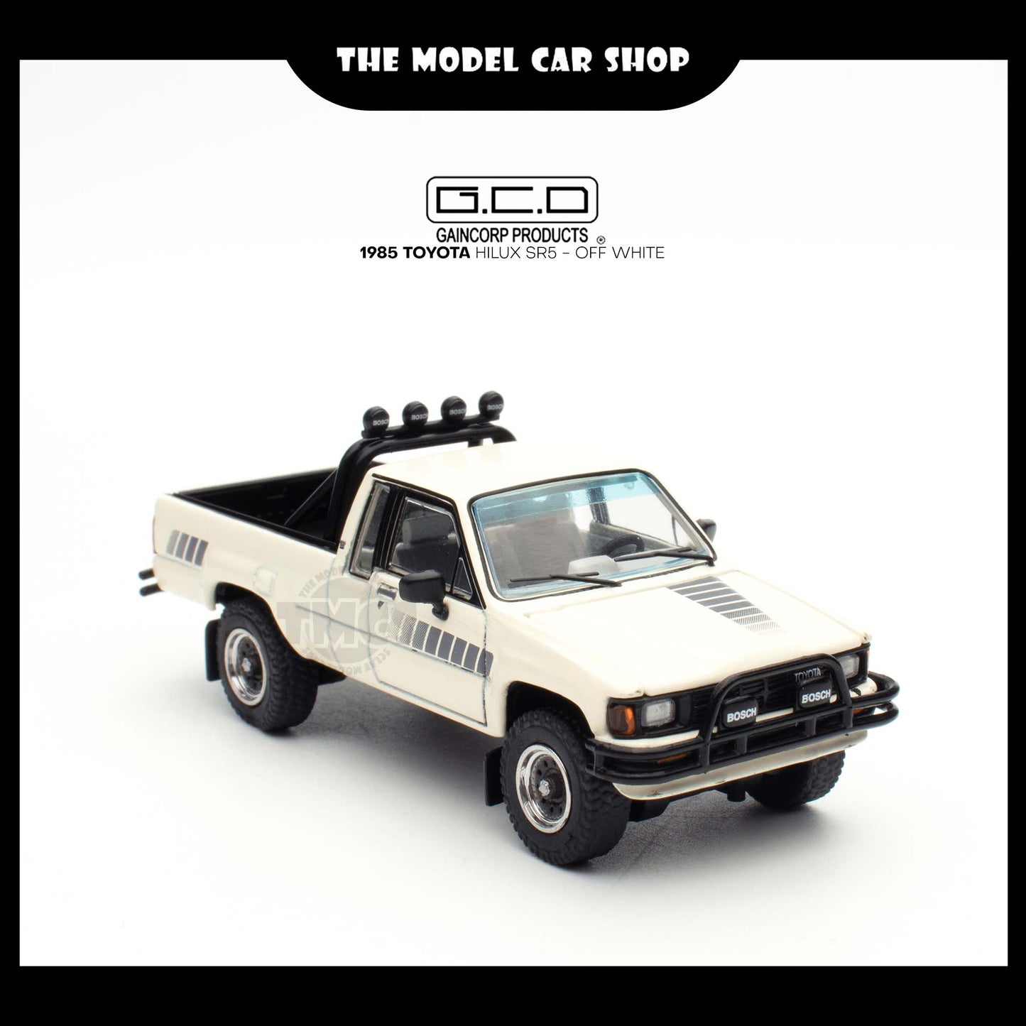 [GCD] 1985 Toyota Hilux SR5 - Off White (396)