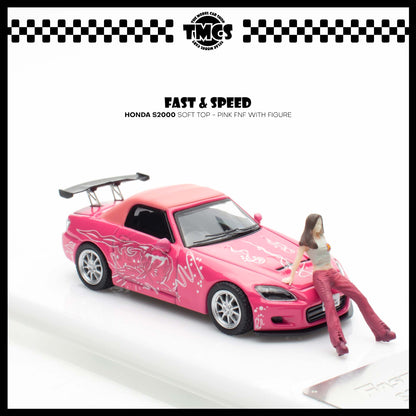 [Fast Speed] Honda S2000 Soft Top - Pink FNF With Figure