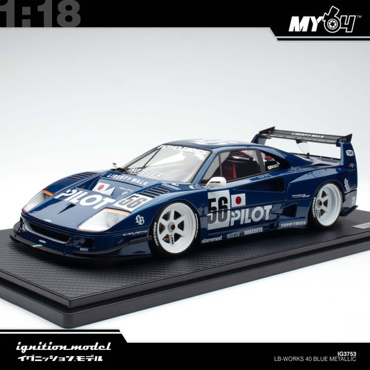 [Ignition Model] 1:18 LB-WORKS 40 - Blue Metallic