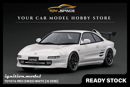[IGNITION MODEL] 1/18 Toyota MR2 (SW20) White [IG3336] - Toy Space Diecast Online Store Singapore