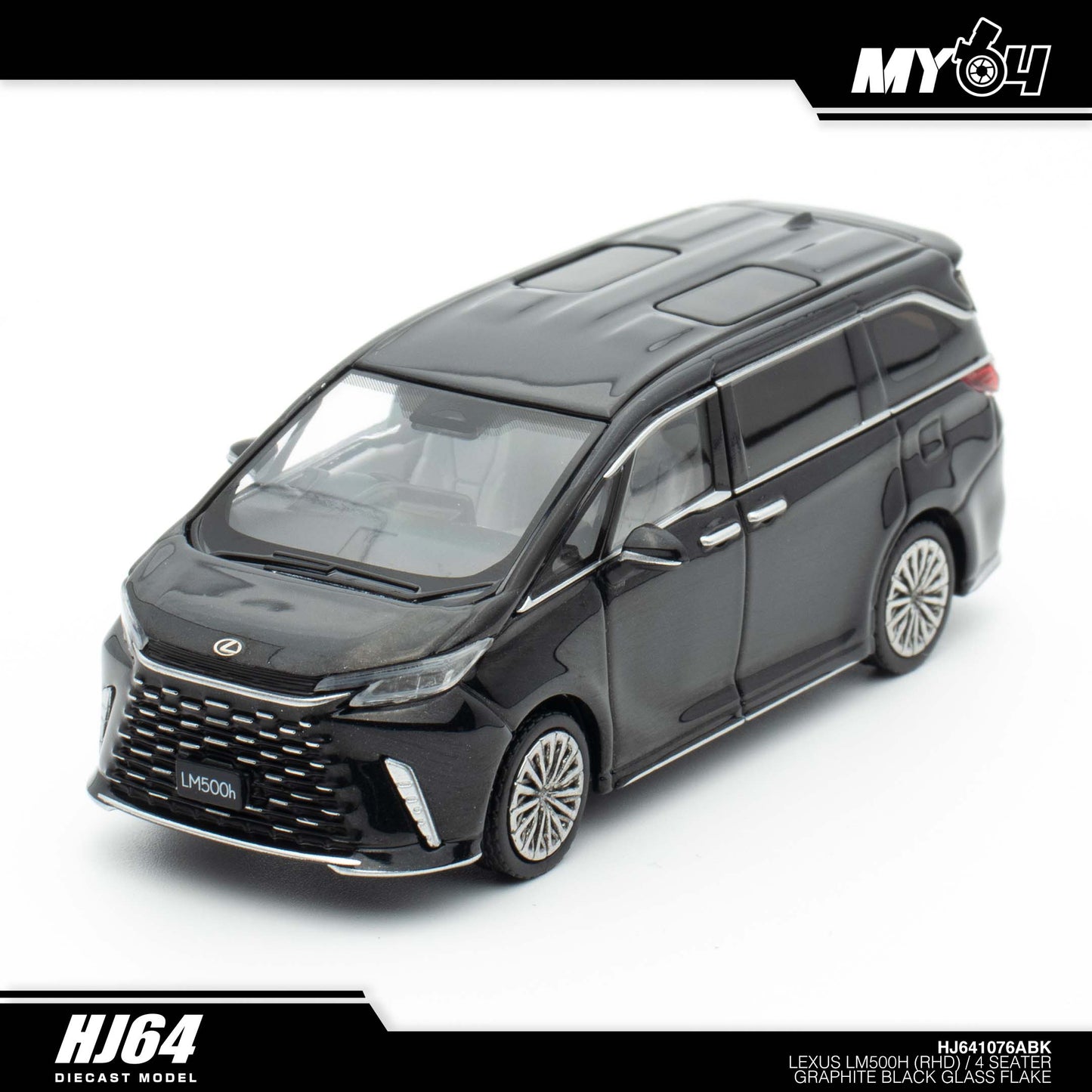 [Hobby Japan] Lexus LM500h (RHD) /4 Seater - Graphite Black Glass Flake