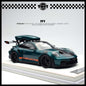 [IVY] 1:18 Porsche 911 992 GT3 RS - PTS Porsche Racing Green / Orange Livery + Black Wheels WIth Luggage