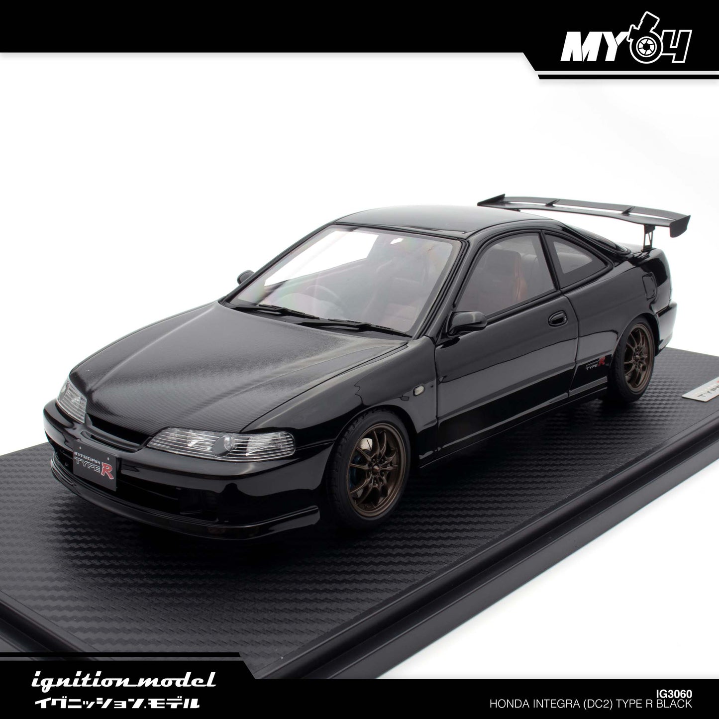 [Ignition Model] 1:18 Honda Integra (DC2) Type R - Black