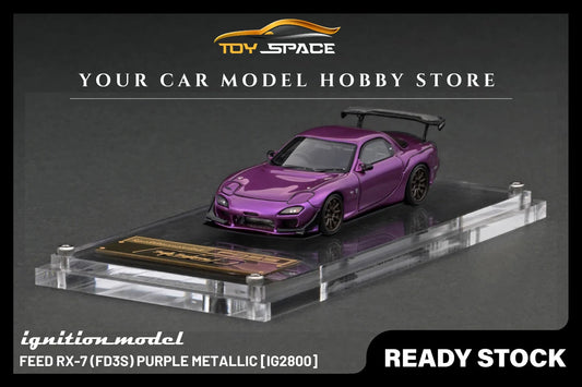 [IGNITION MODEL] 1/64 FEED RX-7 (FD3S) Purple Metallic [IG2800] - Toy Space Diecast Online Store Singapore