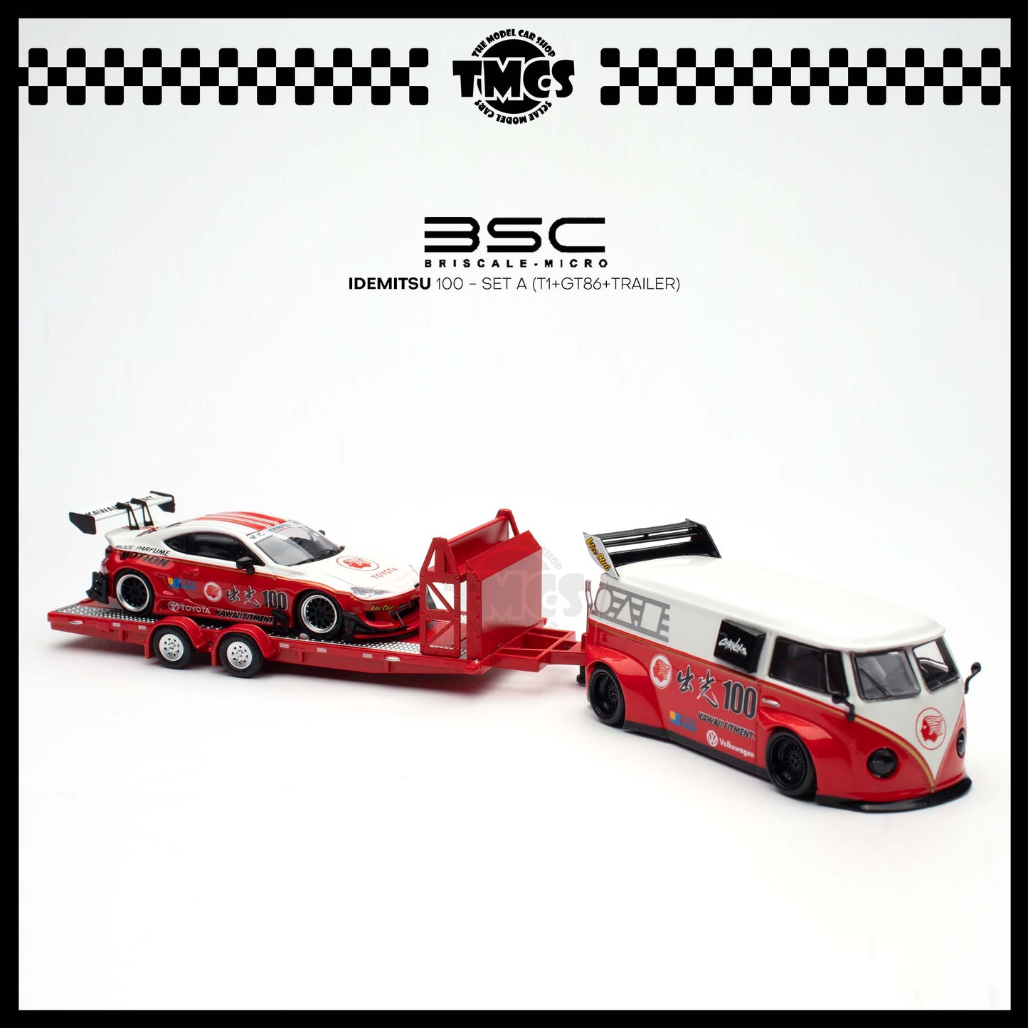 [BSC] 1:64 IDEMITSU 100 - Set A (T1+GT86+Trailer)