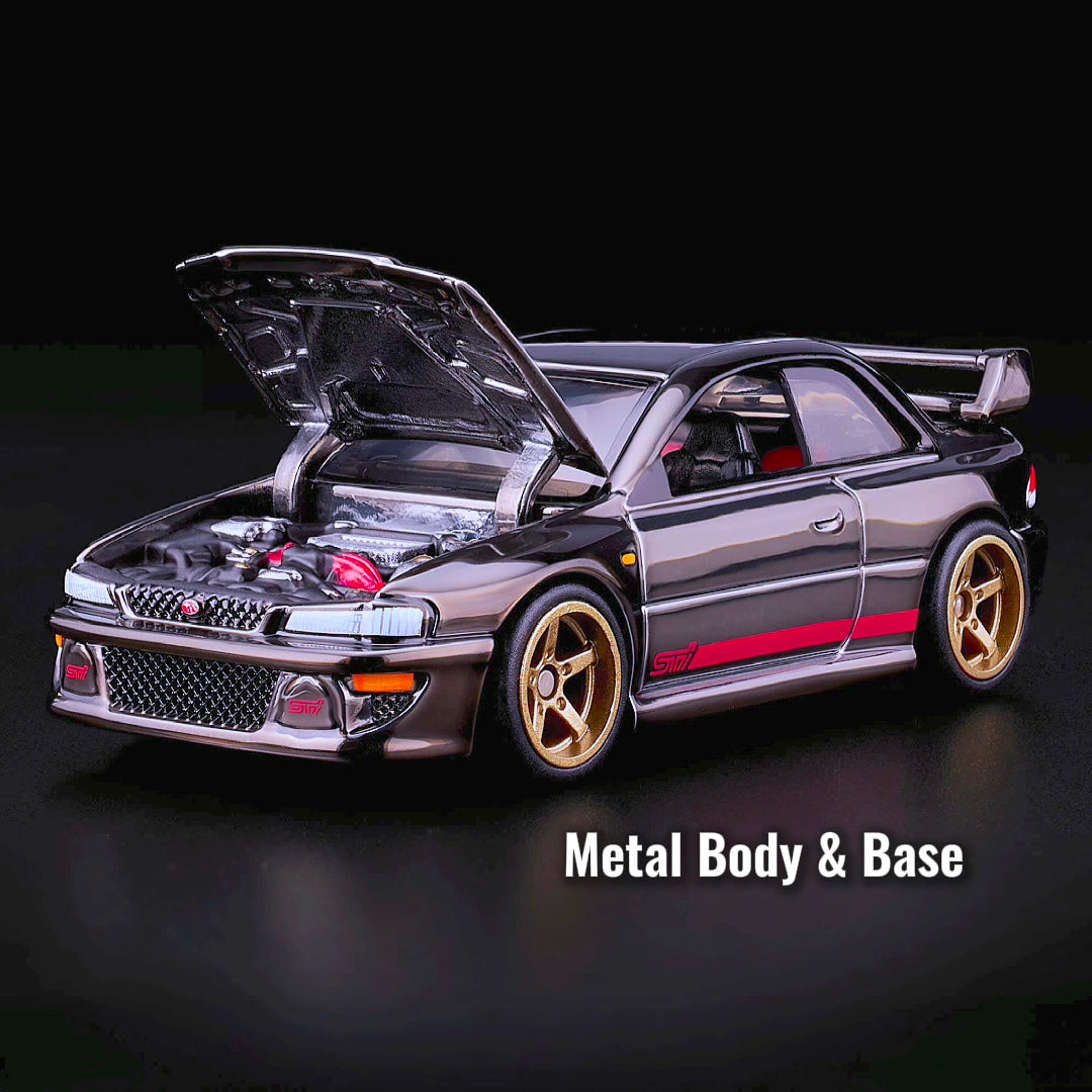 Hot Wheels Subaru Impreza WRX Sti RLC 2025 Metal Gun Grey Hotwheels 98 Subaru Impreza Redline Club Exclusive JDM Car