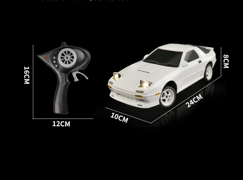[LDRC] Remote-Controlled Car - Mazda RX-7 (FC) White - Toy Space Diecast Online Store Singapore