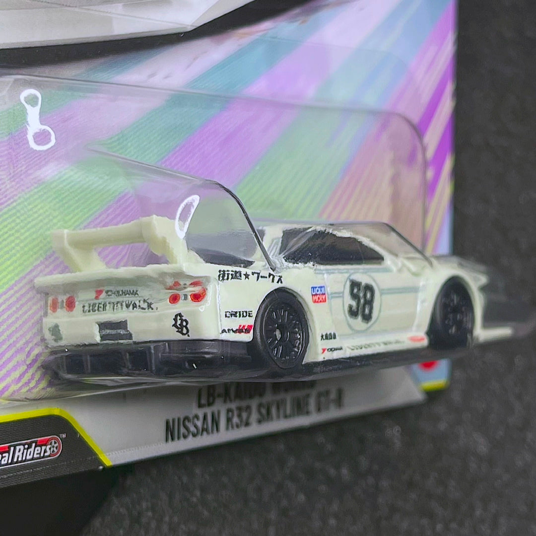 Hot Wheels LB-Kaido Works Nissan Skyline GT-R R32 Aero Styles Premium Car Culture Hotwheels LBWK GTR R32 Lando Norris GTR R32 Lbwk 2026 R32 GTR Liberty Walk Hotwheels Premium Aero Style Premium Card Gtr r32