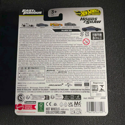 Hot Wheels Mclaren 720S Fast & Furious Hobbs & Shaw Premium Car Culture 2026 Collections Kereta Hobbs & Shaw Diecast Car Model Fast and Furious Car Culture Black Mclaren Hotwheelsgang super car hotwheels mclaren p1 hotwheel mclaren f1 hotwheels mclaren p1