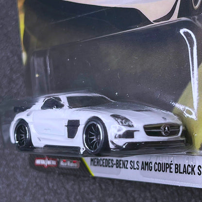 Hot Wheels Mercedes Benz SLS AMG Coupe Black Series [First Edition] Premium Car Culture F&f Hotwheels Mercedes SLR White