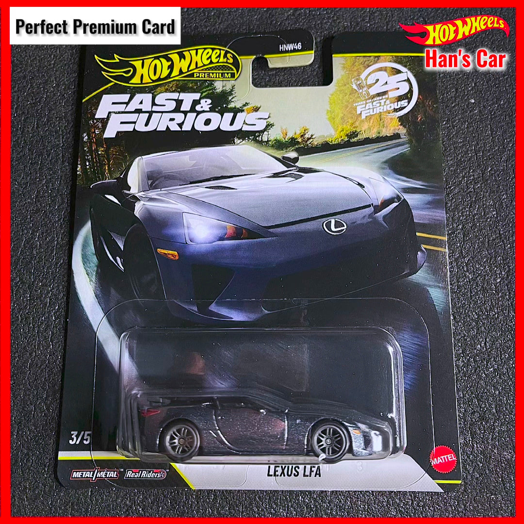 Hot Wheels Lexus LFA Fast & Furious 2026 Premium Car Culture 25th Anniversary Fast and Furious Second Edition Han's Lexus LFA Fast and Furious Diecast Car Hotwheels Black Lexus Hotwheel F&f Kereta Mainan Hot Wheel Lexus Lfa Super Car