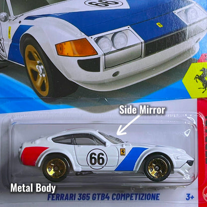 Hot Wheels Ferrari 365 GTB/4 Competizione White Ferrari Hotwheels 2026 Italian Super Car Classic Ferrari Hot Wheels Ferarri 365 GTB4 Diecast Car Hotwheels Ferrari Putih 2026 Klasik Ferrari Car Toy Hot Wheels Ferrari 2/4 Collections Ferrari No.66